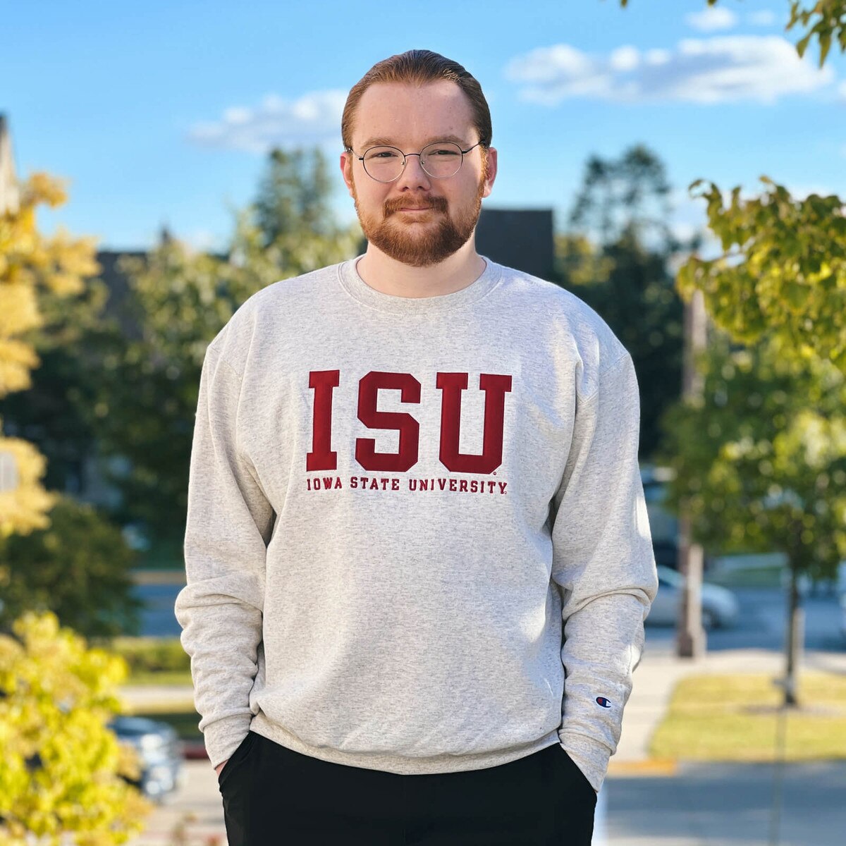 Champion® ISU Oatmeal Crewneck